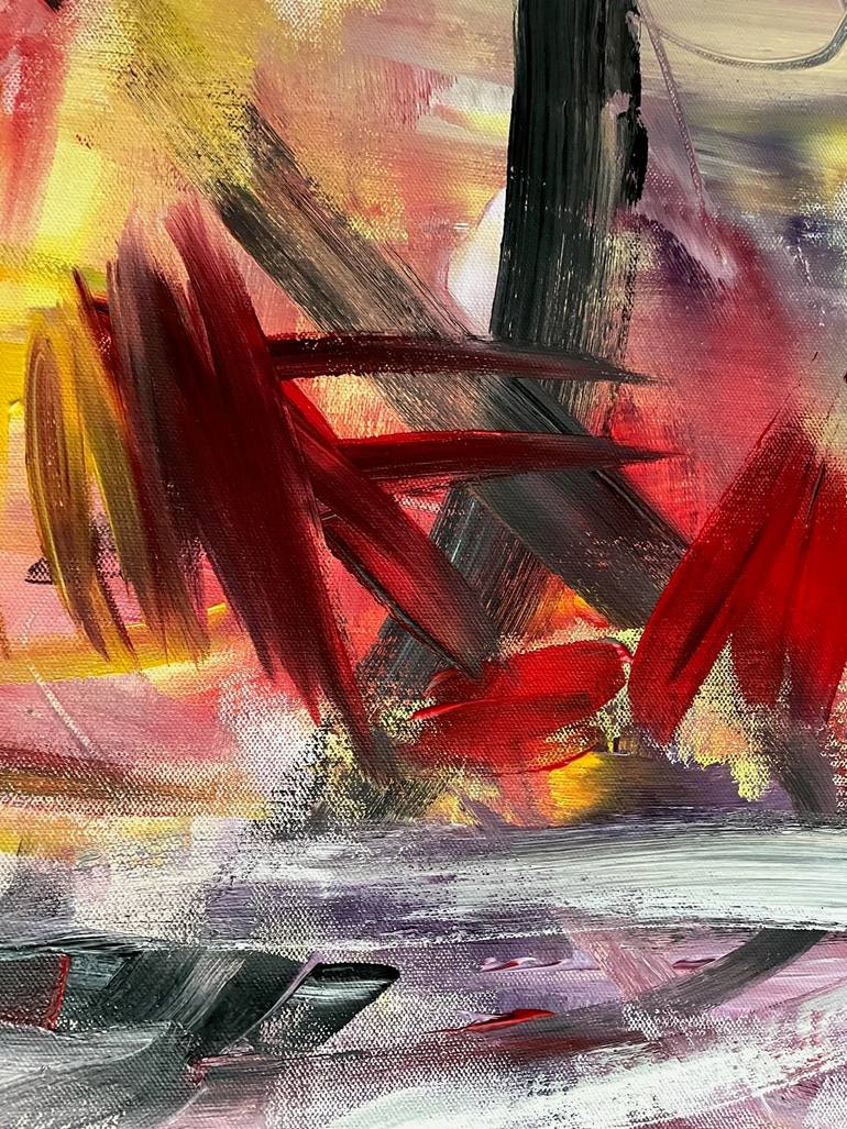 Original Abstract Expressionism Abstract Painting by Christel Haag