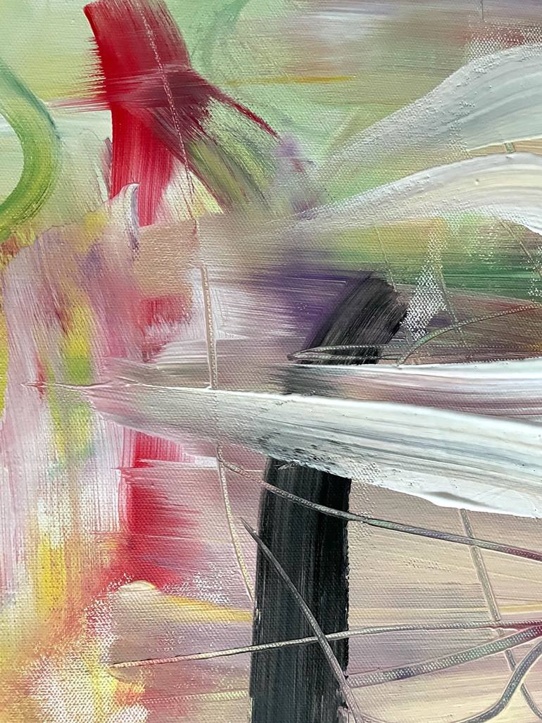 Original Abstract Expressionism Abstract Painting by Christel Haag