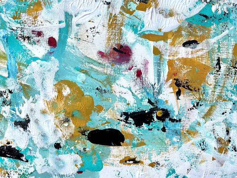 Original Abstract Expressionism Abstract Painting by Christel Haag