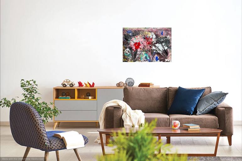 Original Abstract Expressionism Abstract Painting by Christel Haag
