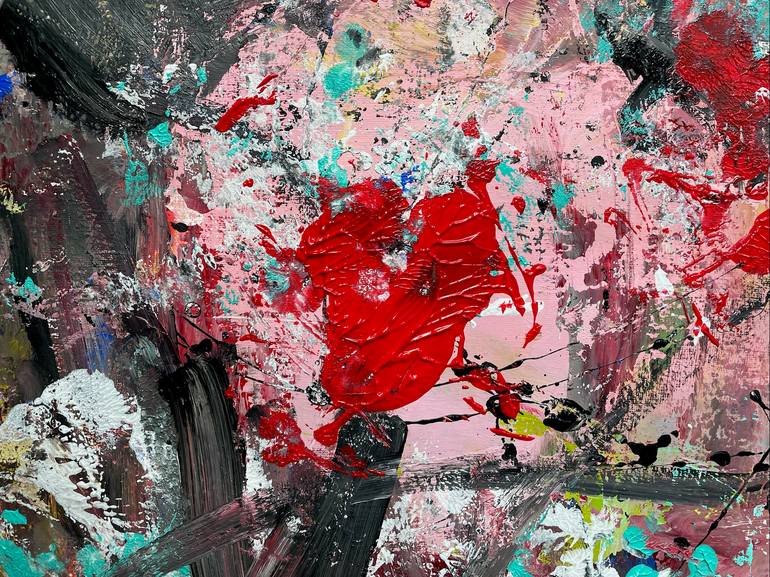 Original Abstract Expressionism Abstract Painting by Christel Haag