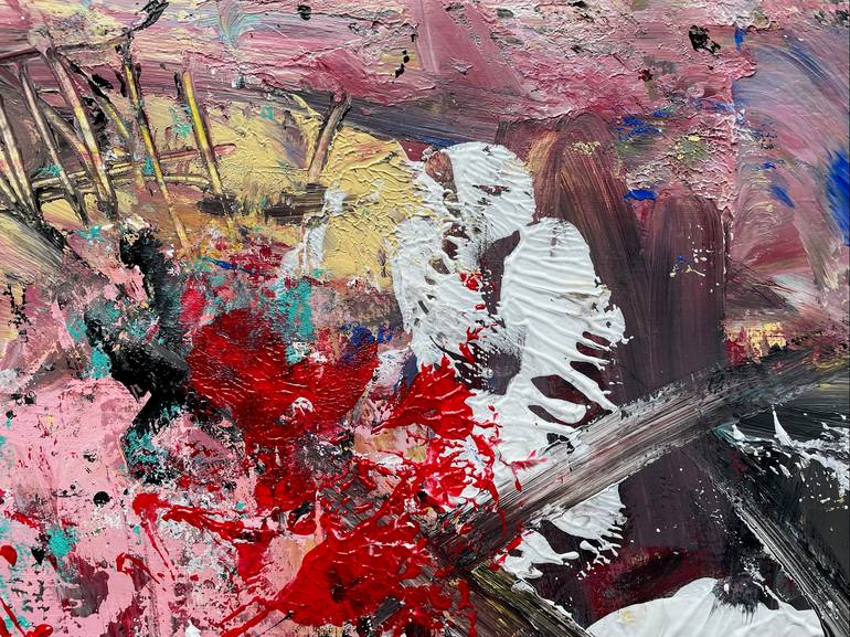 Original Abstract Expressionism Abstract Painting by Christel Haag