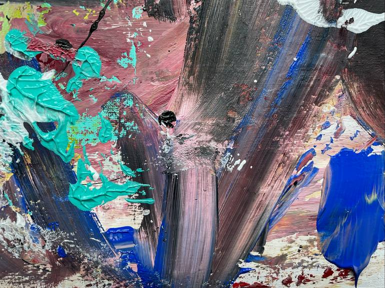 Original Abstract Expressionism Abstract Painting by Christel Haag