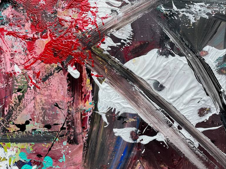 Original Abstract Expressionism Abstract Painting by Christel Haag