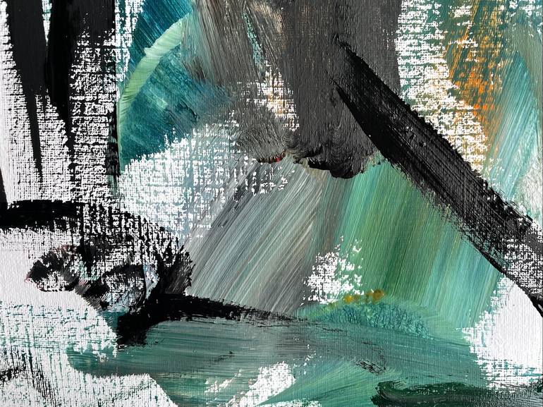 Original Abstract Expressionism Abstract Painting by Christel Haag