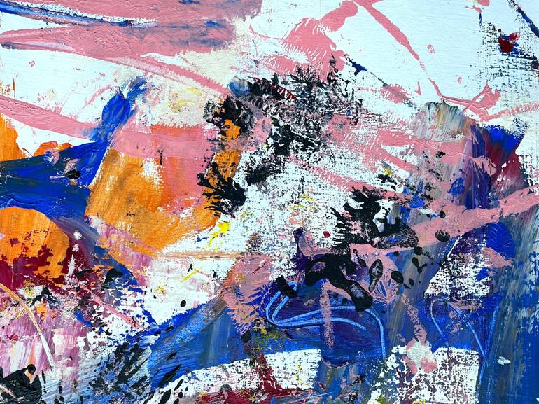 Original Abstract Expressionism Abstract Painting by Christel Haag