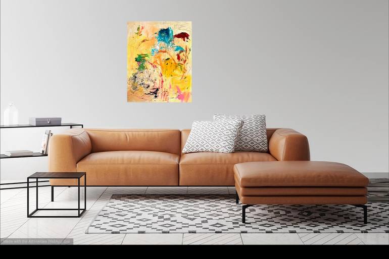 Original Abstract Expressionism Abstract Painting by Christel Haag