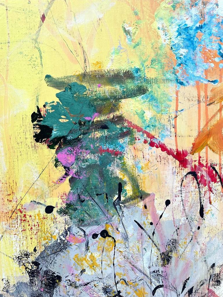 Original Abstract Expressionism Abstract Painting by Christel Haag