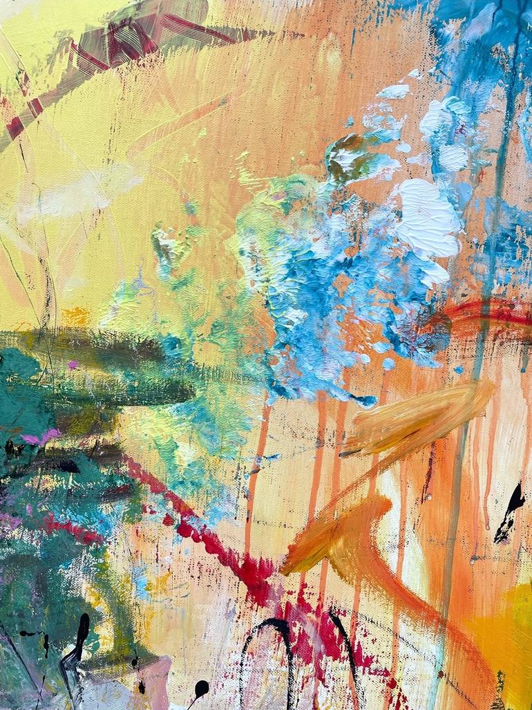 Original Abstract Expressionism Abstract Painting by Christel Haag