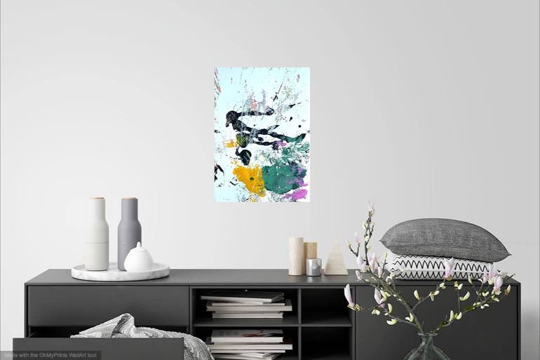 Original Abstract Expressionism Abstract Painting by Christel Haag