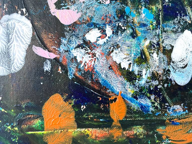 Original Abstract Expressionism Abstract Painting by Christel Haag