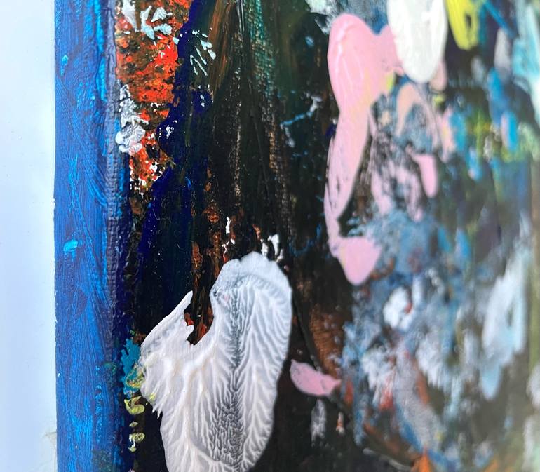 Original Abstract Expressionism Abstract Painting by Christel Haag