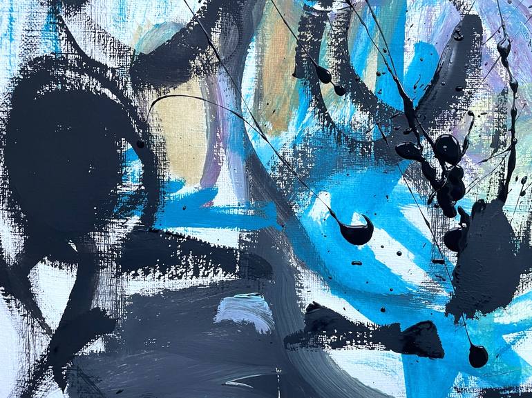 Original Abstract Expressionism Abstract Painting by Christel Haag
