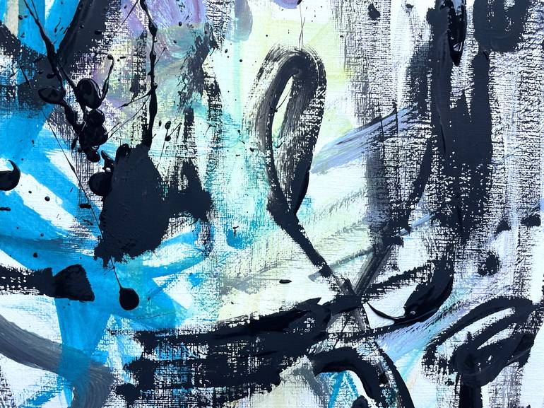 Original Abstract Expressionism Abstract Painting by Christel Haag