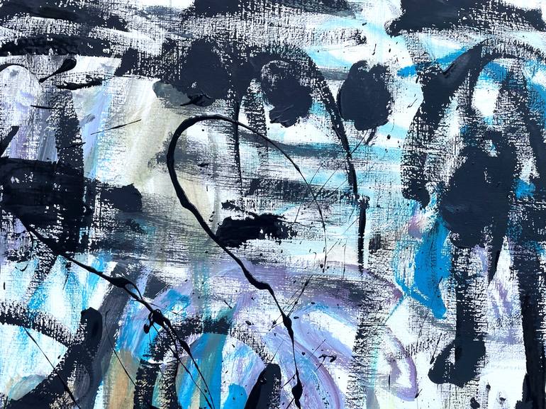 Original Abstract Expressionism Abstract Painting by Christel Haag