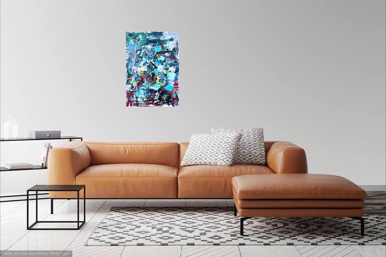 Original Abstract Expressionism Abstract Painting by Christel Haag