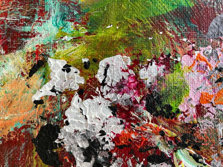 Original Abstract Expressionism Abstract Painting by Christel Haag