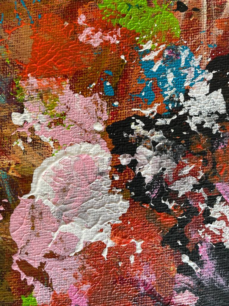 Original Abstract Expressionism Abstract Painting by Christel Haag