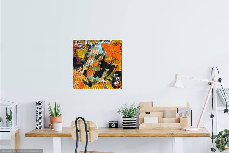 Original Abstract Expressionism Abstract Painting by Christel Haag