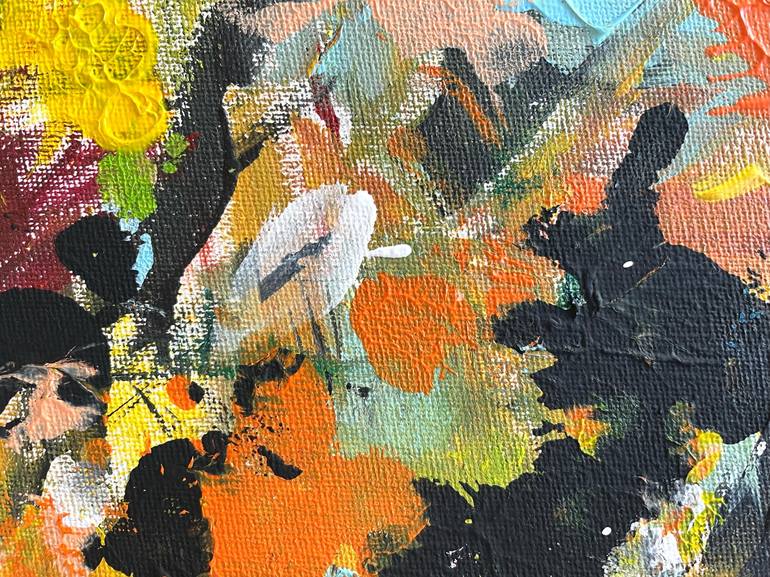 Original Abstract Expressionism Abstract Painting by Christel Haag