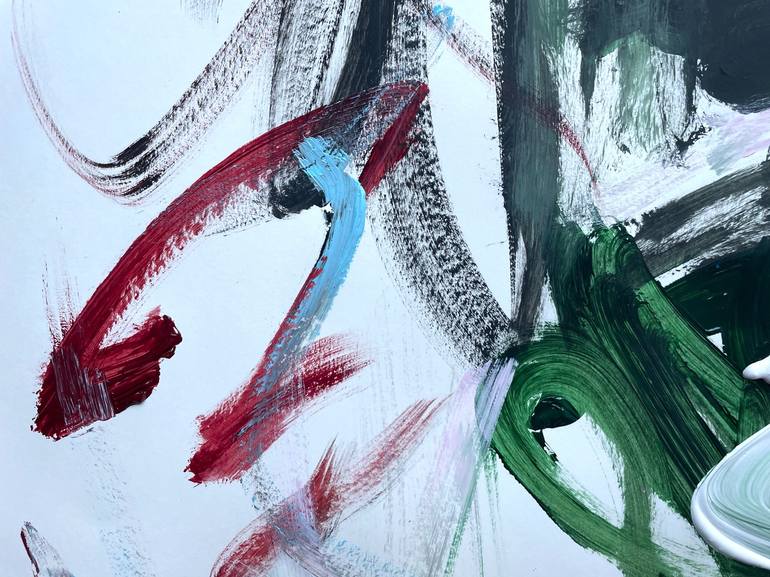 Original Abstract Expressionism Abstract Painting by Christel Haag