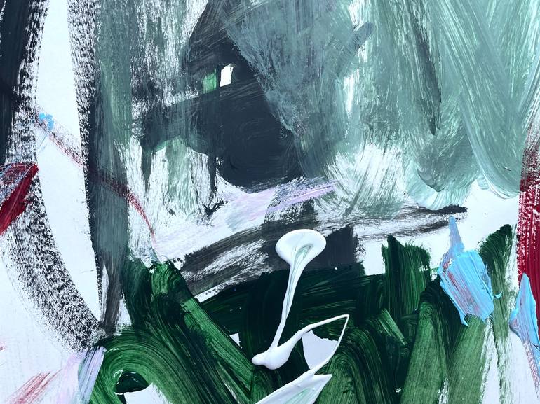 Original Abstract Expressionism Abstract Painting by Christel Haag