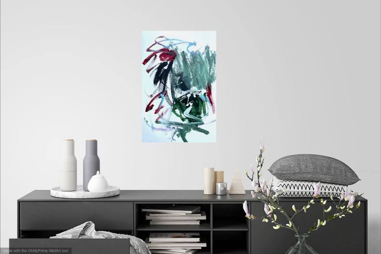 Original Abstract Expressionism Abstract Painting by Christel Haag