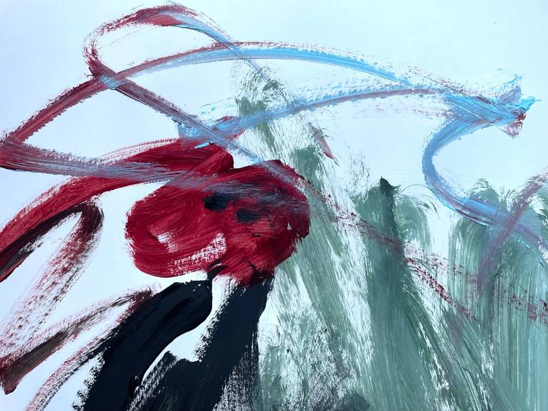 Original Abstract Expressionism Abstract Painting by Christel Haag