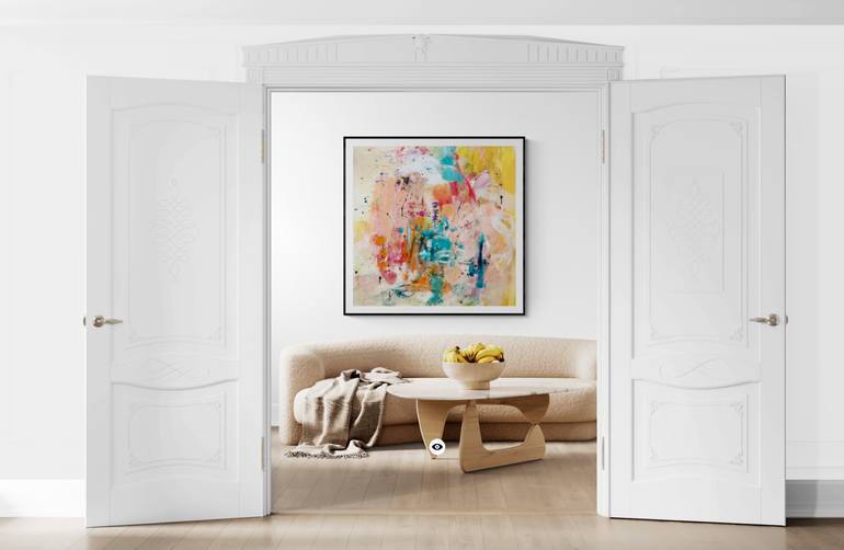 Original Abstract Expressionism Abstract Painting by Christel Haag