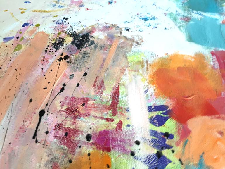 Original Abstract Expressionism Abstract Painting by Christel Haag