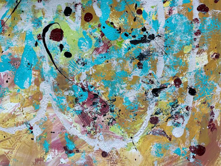 Original Abstract Expressionism Abstract Painting by Christel Haag