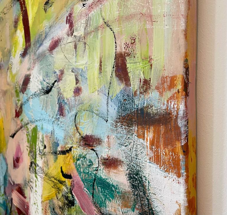 Original Abstract Expressionism Abstract Painting by Christel Haag