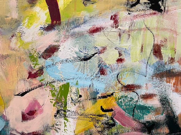 Original Abstract Expressionism Abstract Painting by Christel Haag