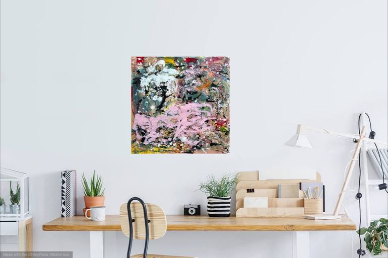 Original Abstract Expressionism Abstract Painting by Christel Haag