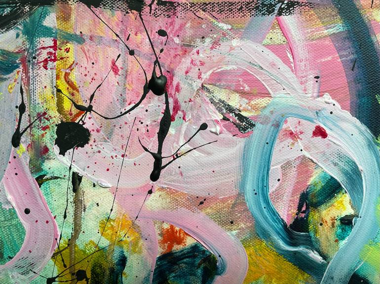 Original Abstract Expressionism Abstract Painting by Christel Haag