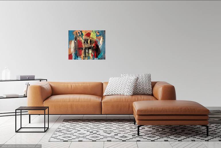 Original Abstract Expressionism Abstract Painting by Christel Haag