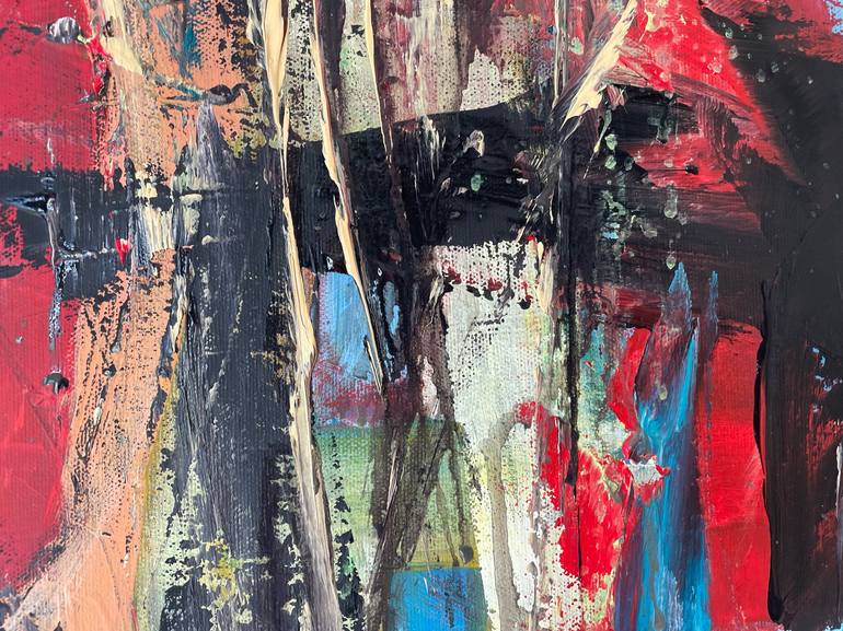 Original Abstract Expressionism Abstract Painting by Christel Haag