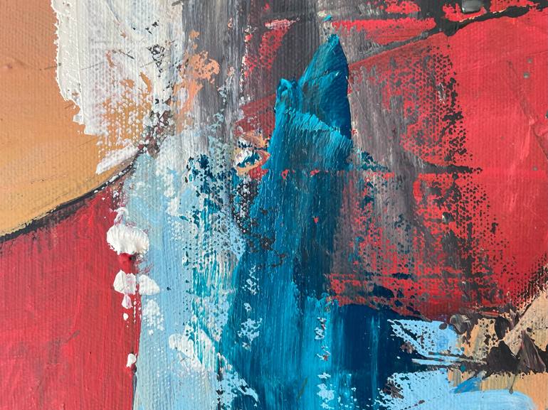 Original Abstract Expressionism Abstract Painting by Christel Haag