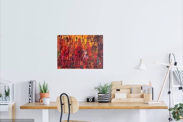 Original Abstract Expressionism Abstract Painting by Christel Haag