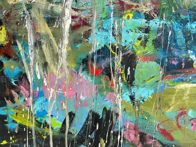 Original Abstract Expressionism Abstract Painting by Christel Haag