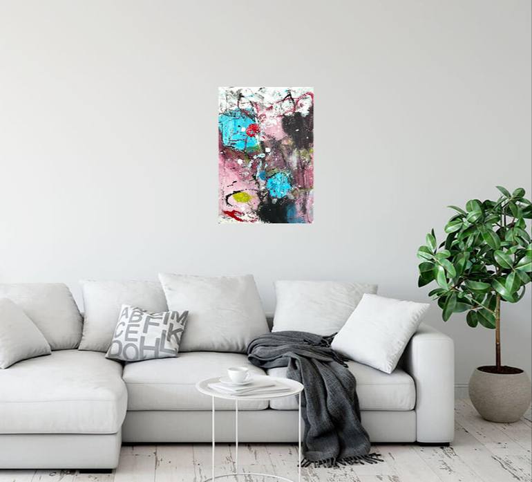 Original Abstract Expressionism Abstract Painting by Christel Haag
