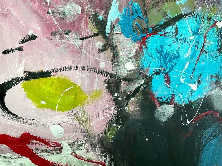 Original Abstract Expressionism Abstract Painting by Christel Haag