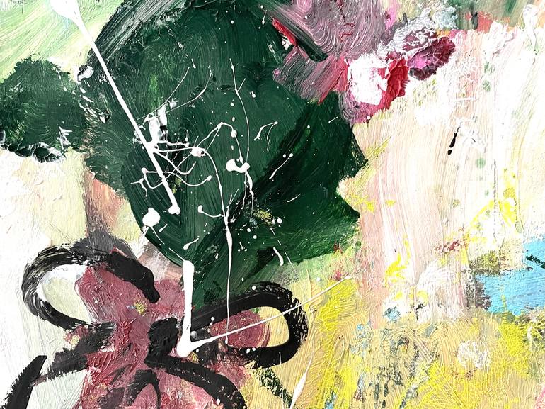 Original Abstract Expressionism Abstract Painting by Christel Haag