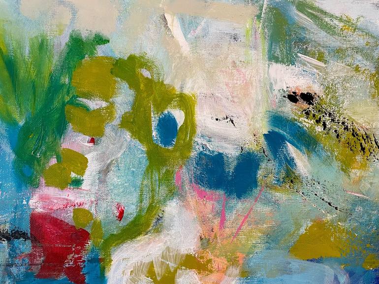 Original Abstract Expressionism Abstract Painting by Christel Haag