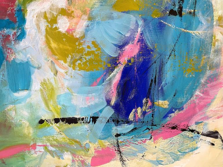 Original Abstract Expressionism Abstract Painting by Christel Haag