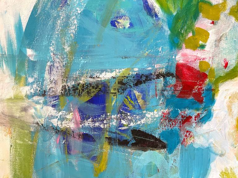 Original Abstract Expressionism Abstract Painting by Christel Haag