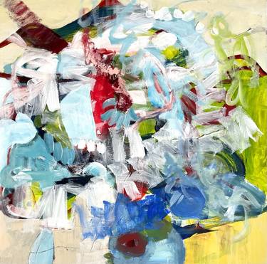 Original Fine Art Abstract Paintings by Christel Haag