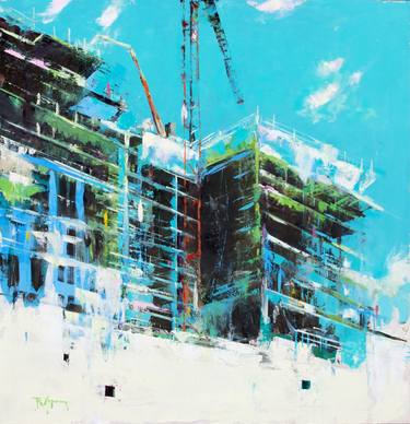 Original Architecture Painting by Robert Spooner