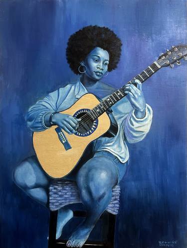 Original Figurative Music Paintings by S Ross Browne