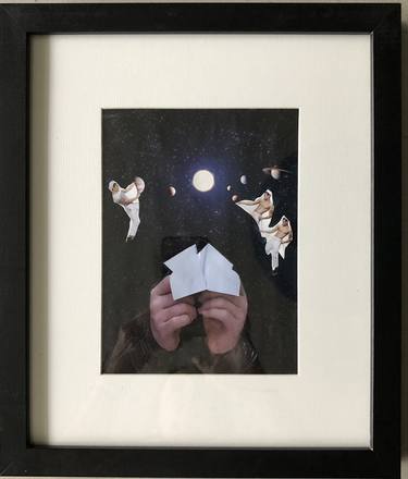 Original Abstract Collage by Delphine de La Potterie